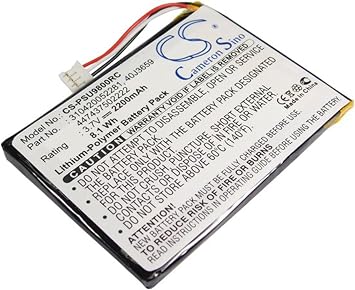 VINTRONS 2200mAh Battery for Philips Multimedia Control Panel RC9800I, Pronto TSU-9800