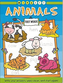 Paperback Animals First Words ( Wipe Off) Book