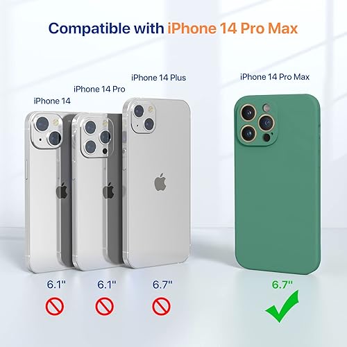 Miniatura 62 de Miracase - Funda diseñada para iPhone 11 con protector de pantalla, funda de goma de silicona líquida, protección total contra caídas y a prueba