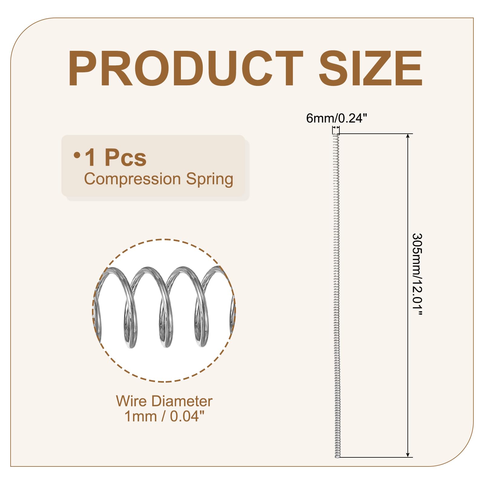 Ressorts Charge 10N 45mm Ressorts De Compression Sourcing Map - 6mm OD, 0.6mm Fil, 45mm Longueur Libre - Lot De 10 Gris Ressorts Compression Ressorts Charge 10N 45mm Ressorts De Compression Sourcing Map - 6mm OD, 0.6mm Fil, 45mm Longueur Libre - Lot De 10 Gris Ressorts Compression