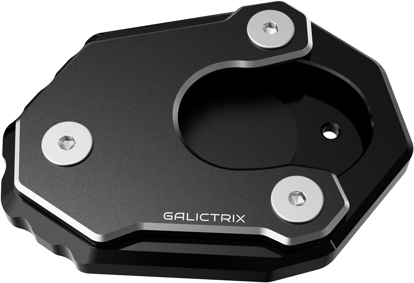 Compatible with Kawasaki Z900 Z650 Z800 Z1000 Z 900 650 RS NINJA650 NINJA 1000SX 300 250 ZX 6R 10R ER 6N 6F Motorcycle kickstand Pad Side Stand Support Plate Accessories (Black)