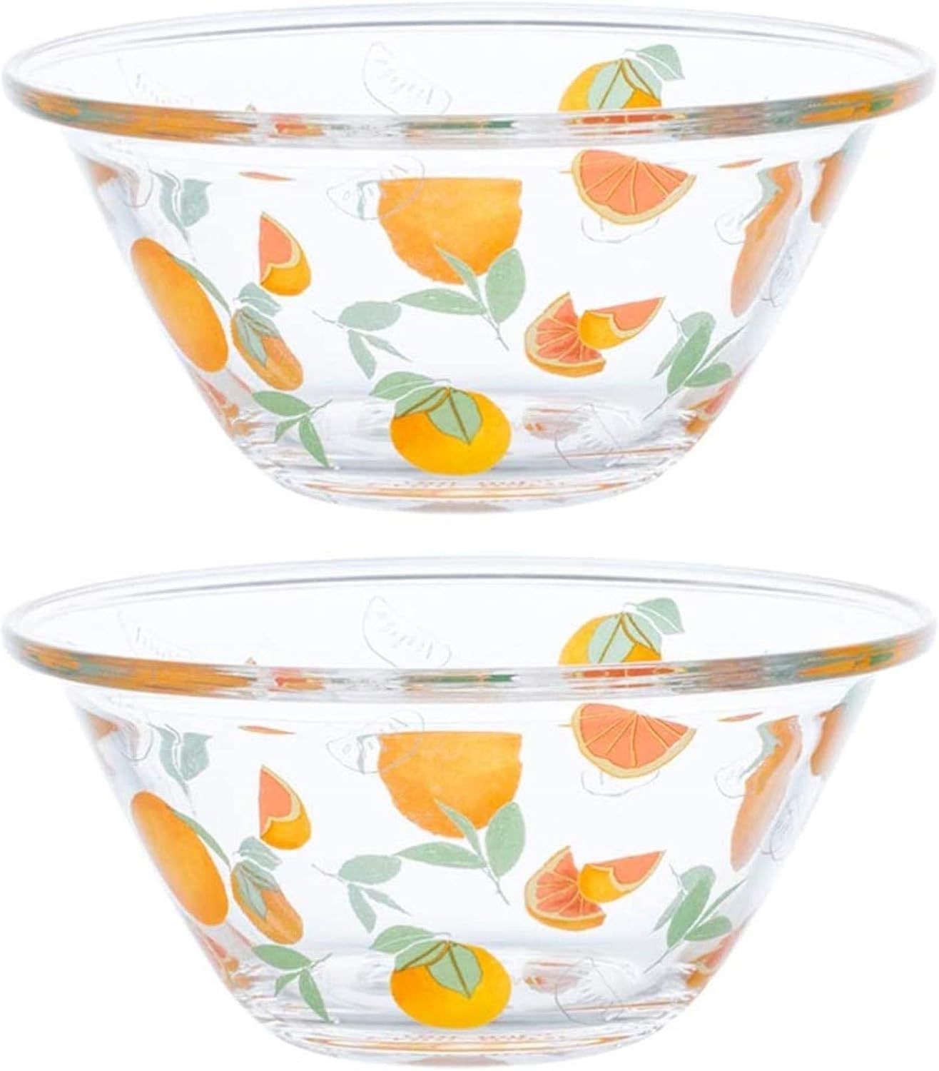 Unbreakable Cereal Bowls,2pcs Small Glass Bowl Round