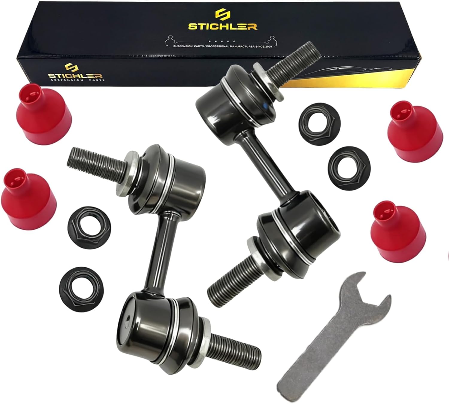 K750084 Front Sway Stabilizer Bar End Link Kit 2 Pcs Automotive Replacement For Subaru 06-07 B9 Tribeca 16-17 Crosstrek 14-18 Forester 10-14Outback 08-14 Tribeca WRX WRX STI XV Crosstrek