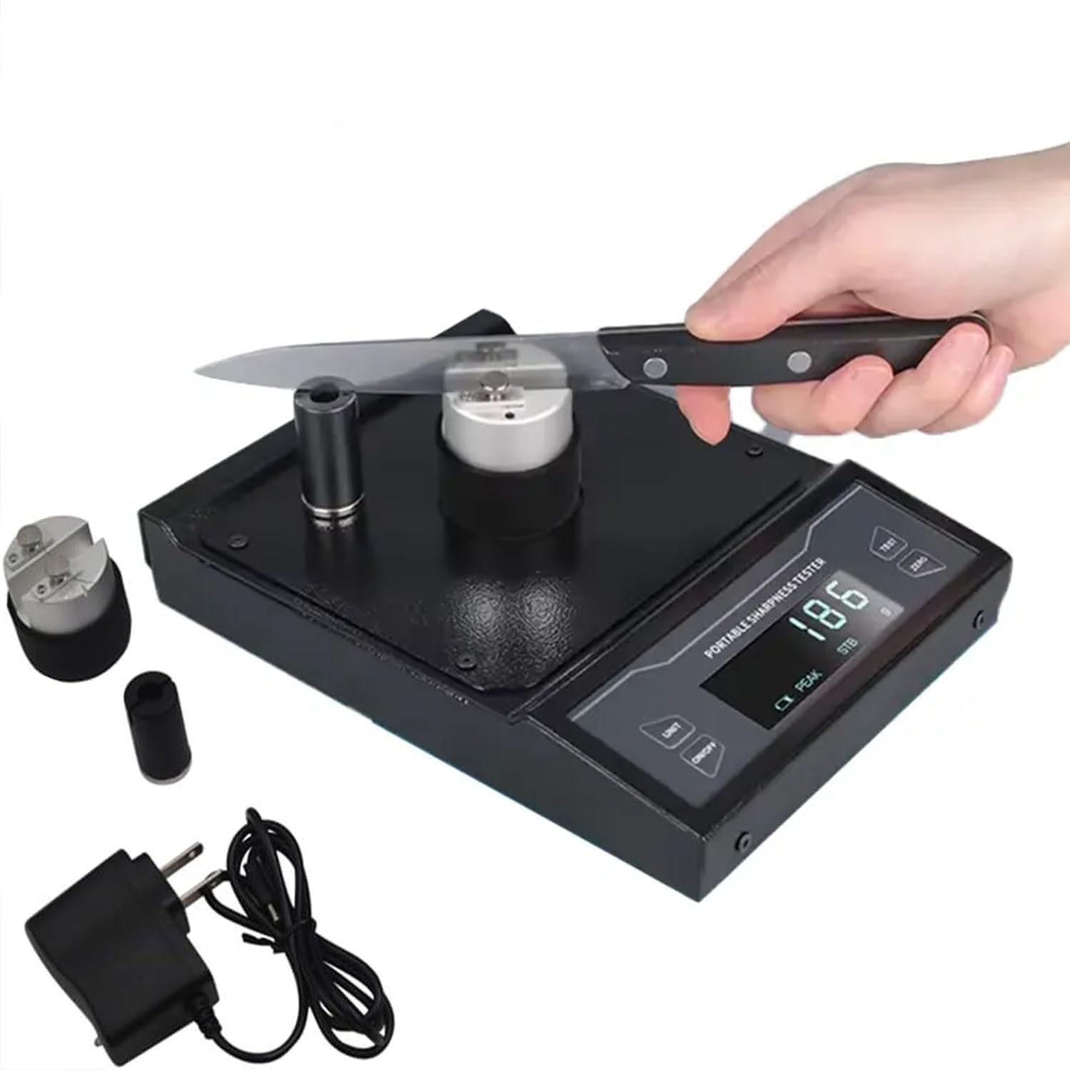 Appareil de test du tranchant pour divers couteaux rechargeable
