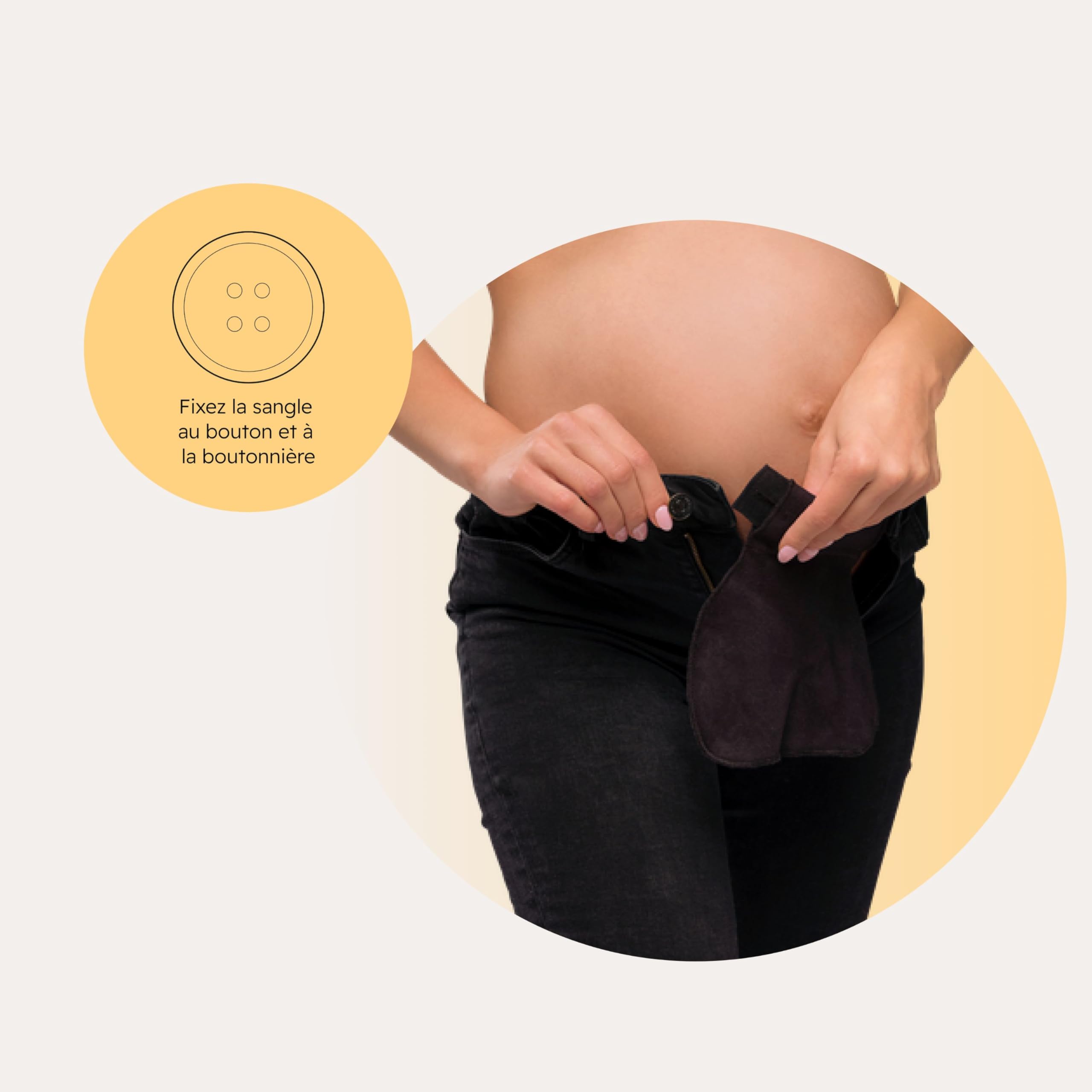 Carriwell Flexi-Belt Elargisseur Pantalon de Grossesse – Pratique & Ajustable | avec Coton Bio, 3 Couleurs Incluses | Transforme Vos Pantalons & Jupes Préférés en Vêtements de Maternité