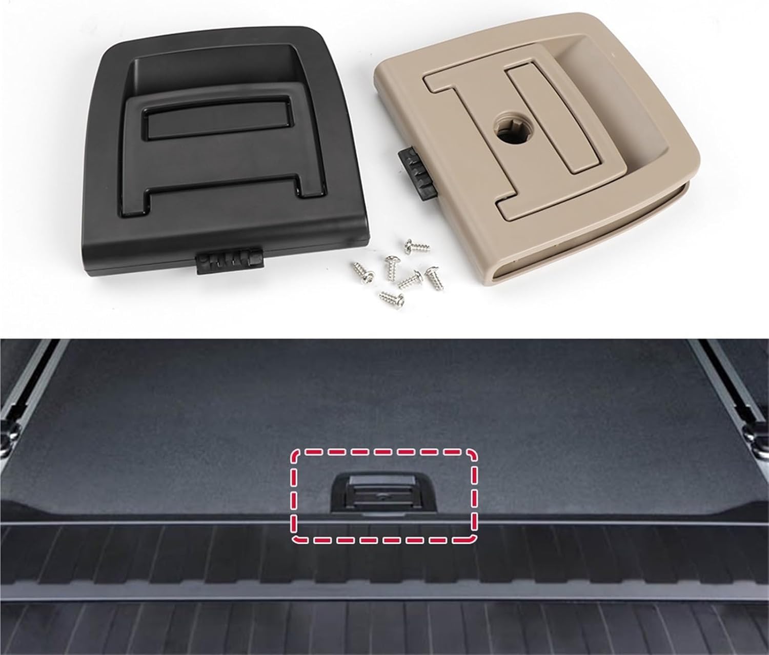 for BMW F15 F16 Car Trunk Tail Cover Bottom Plate Mat Floor Carpet Handle Spare Tire Lock Replace for X5 X6 2014 2015 Boot Liner Handle