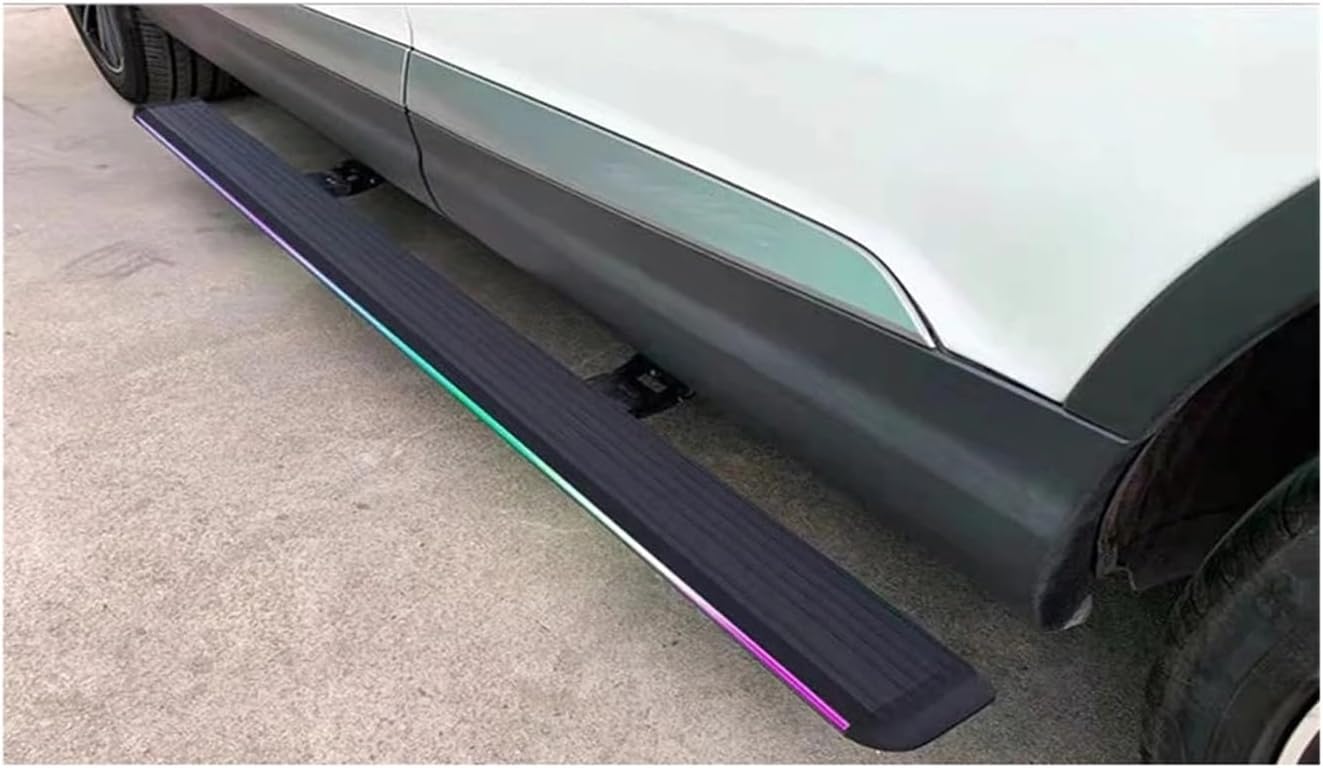 Car Electric Side Step Nerf Bar Running Board Compatible for GMC Sierra 2017-2023(Colorful Light)