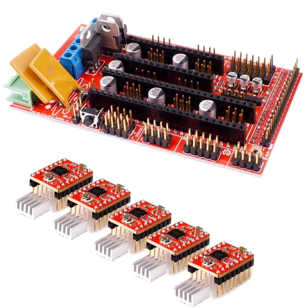 Professional 3D Printer Kit, Compatible with Aruino +RAMPS 1.4 Expansion board+ A4988 GRBL Stepper Motor Driver (3D Printer Kit)-picture-29