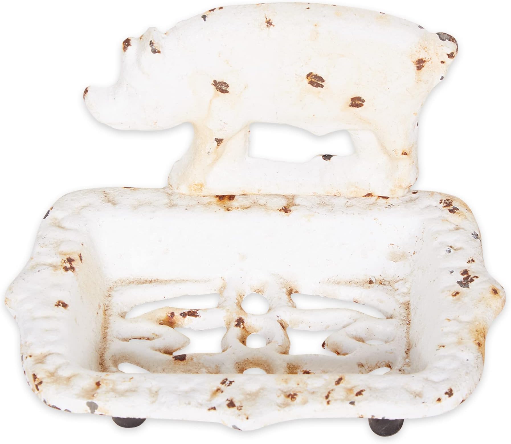 Accent Plus Pig Cast Iron Soap Dish 5.7L x 4.33W x 3.7H