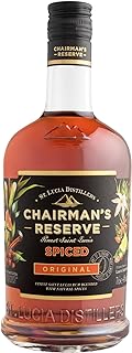 Chairman's Reserve Spiced Rum Rum with natural flavours Distilled, blended and bottled in Saint Lucia 40 percent alcohol 700ml Perfect for neat tasting and easy to make cocktails