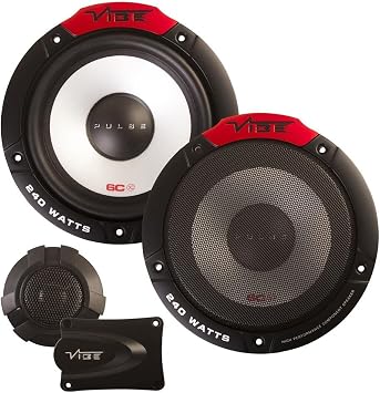 VIBE Speaker Pair Pulse6C 6.5 in 165 mm 240 W Component Car Audio Door Shelf 2 Pieces PULSE6C