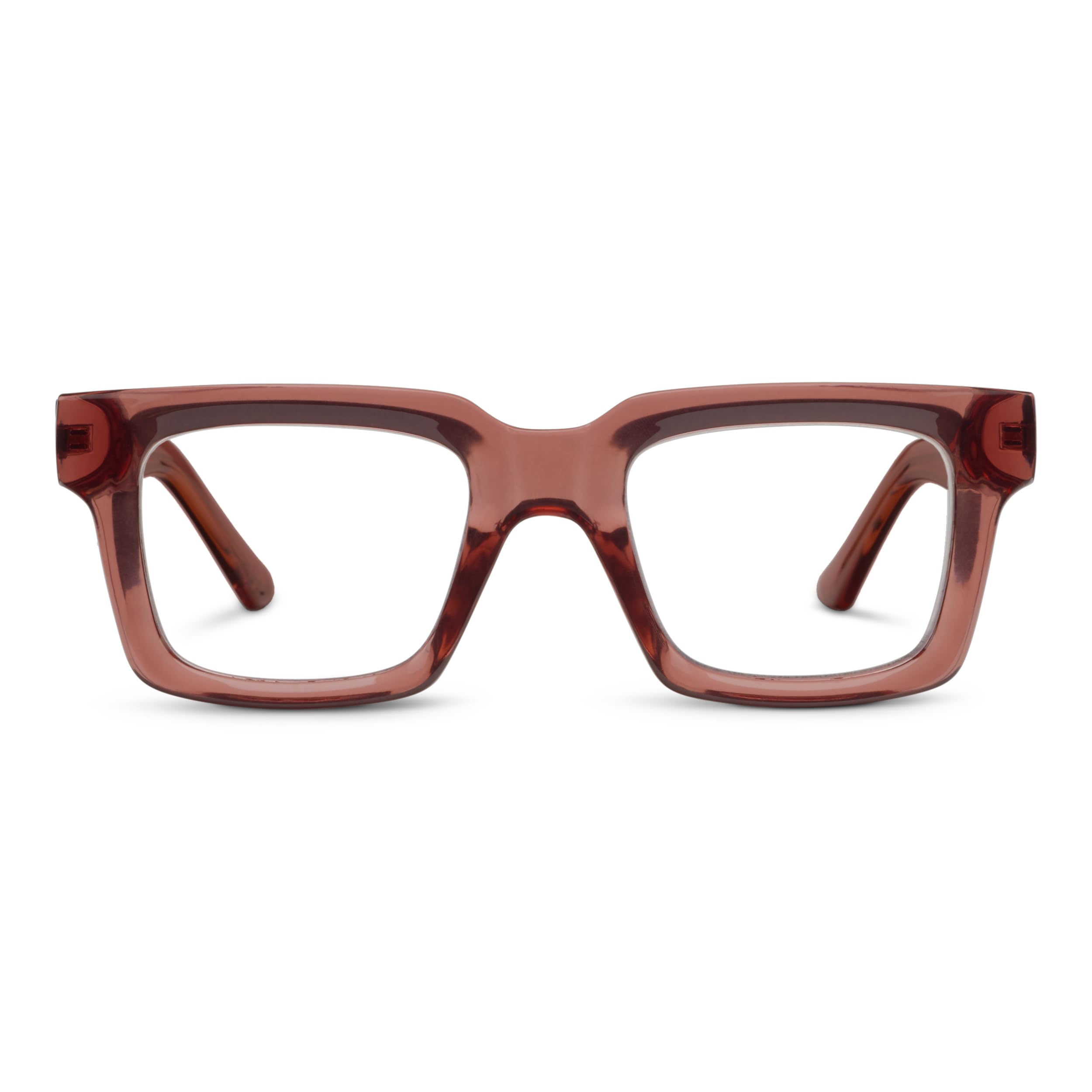 Peepers by PeeperSpecs Oprah’s Favorite Spotlight Blue Light Blocking Reading Glasses and No Correction Eyewear Rose 1.5 x