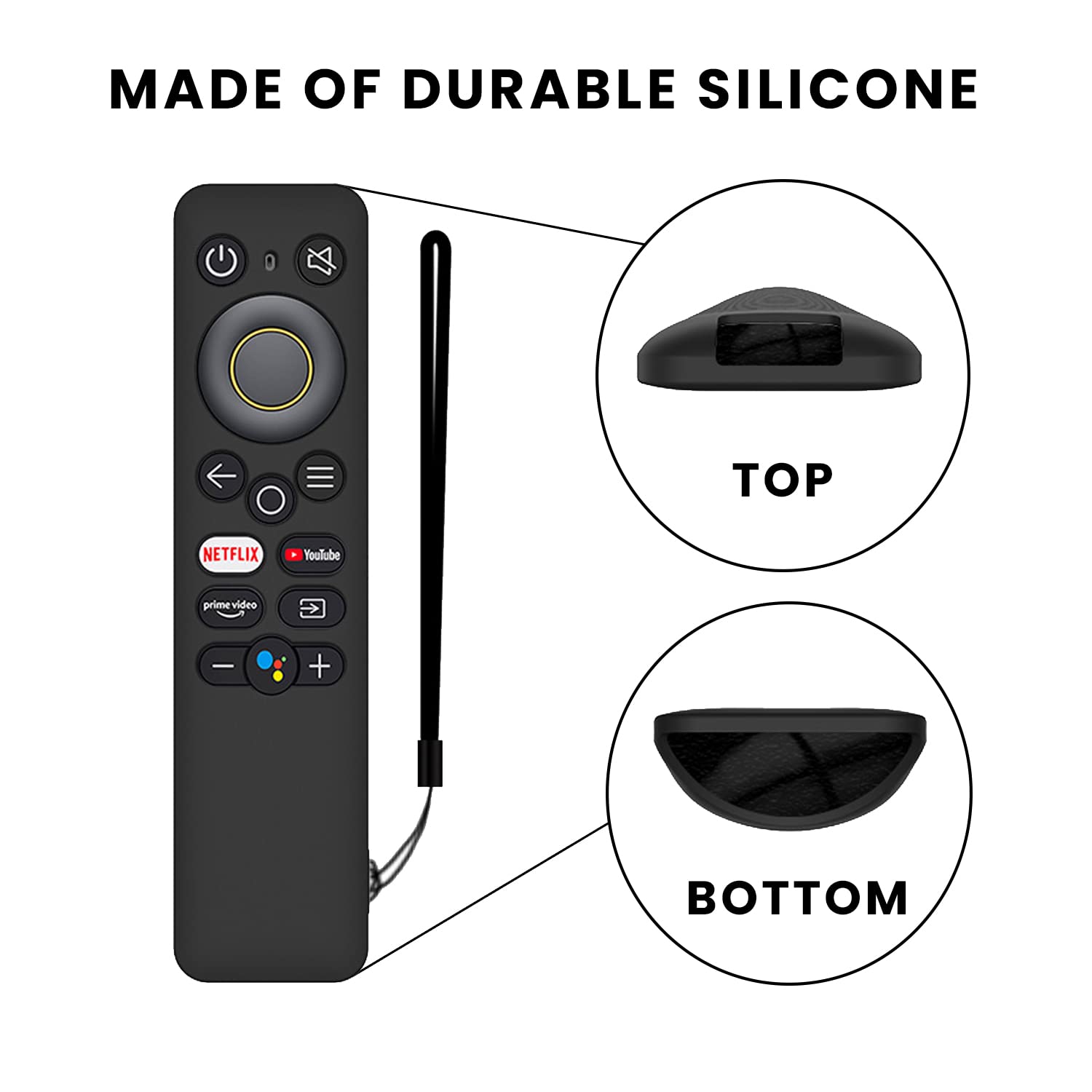 New Year Sale Silicone Remote Cover For Realme Smart Led Tv, Tv Remote Cas...