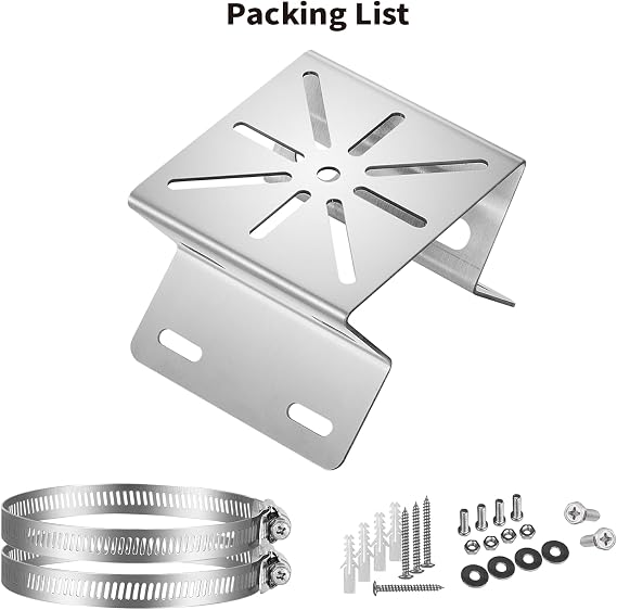 Tonton Pole Mount Corner Bracket Kit Compatible with Eufy Security SoloCam S340, SoloCam E30, and Eufy 4G LTE Cam S330, Adjustable Weatherproof Camera Mount for Solar Security Camera (1-Pack, White)