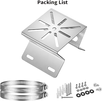 Tonton Pole Mount Corner Bracket Kit Compatible with Eufy Security SoloCam S340, SoloCam E30, and Eufy 4G LTE Cam S330, Adjustable Weatherproof Camera Mount for Solar Security Camera (1-Pack, White)
