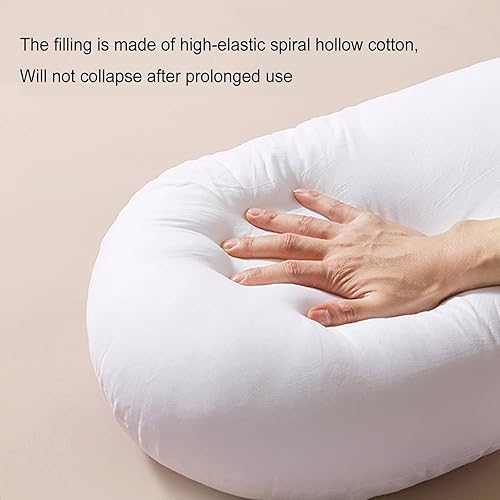 Miniatura 5 de Almohada de embarazo con almohada de memoria, almohada corporal en forma de U para mujeres embarazadas para ayudar a dormir, con funda de algodón