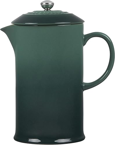 Le Creuset Prensa francesa de cerámica, 34 onzas, Cerise