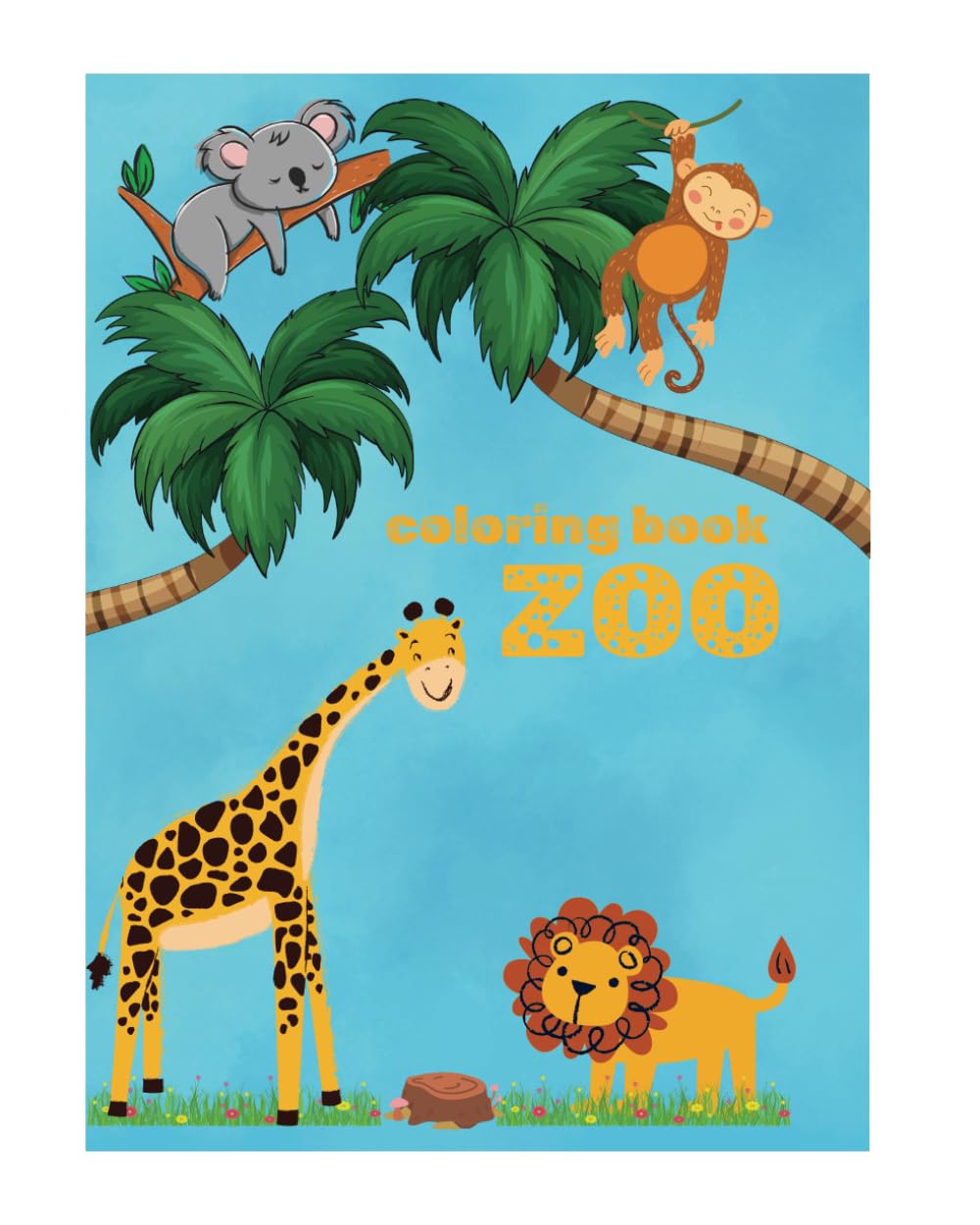 ZOO Coloring book for Kids: Educational Coloring Pages with Animals for Preschool Children Ages 3-5