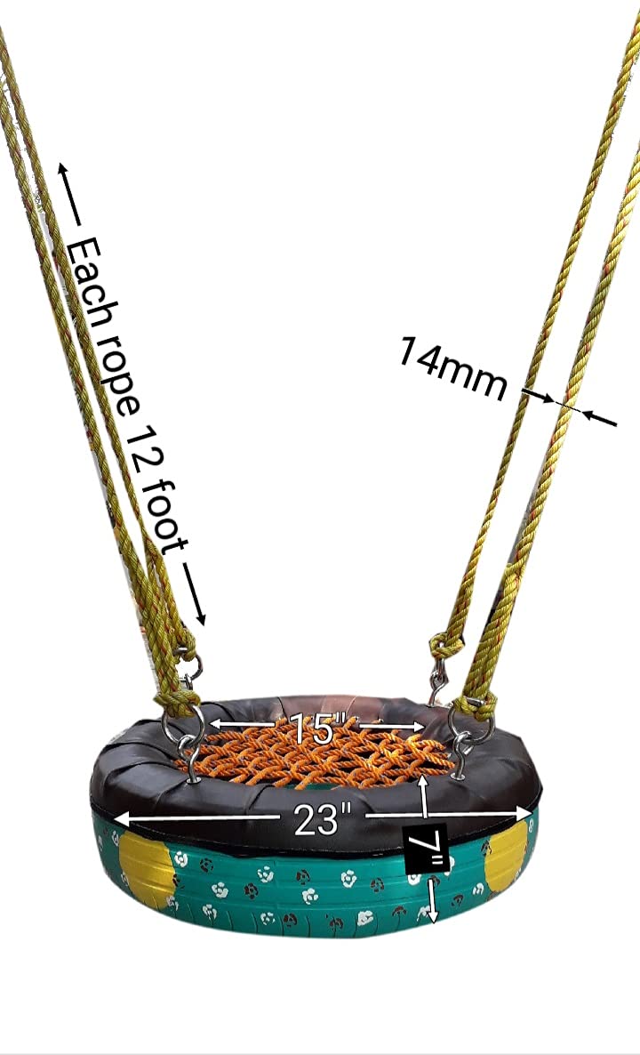 Tyre Swing - Relaxing Garden Swing for Kids & Adults -4