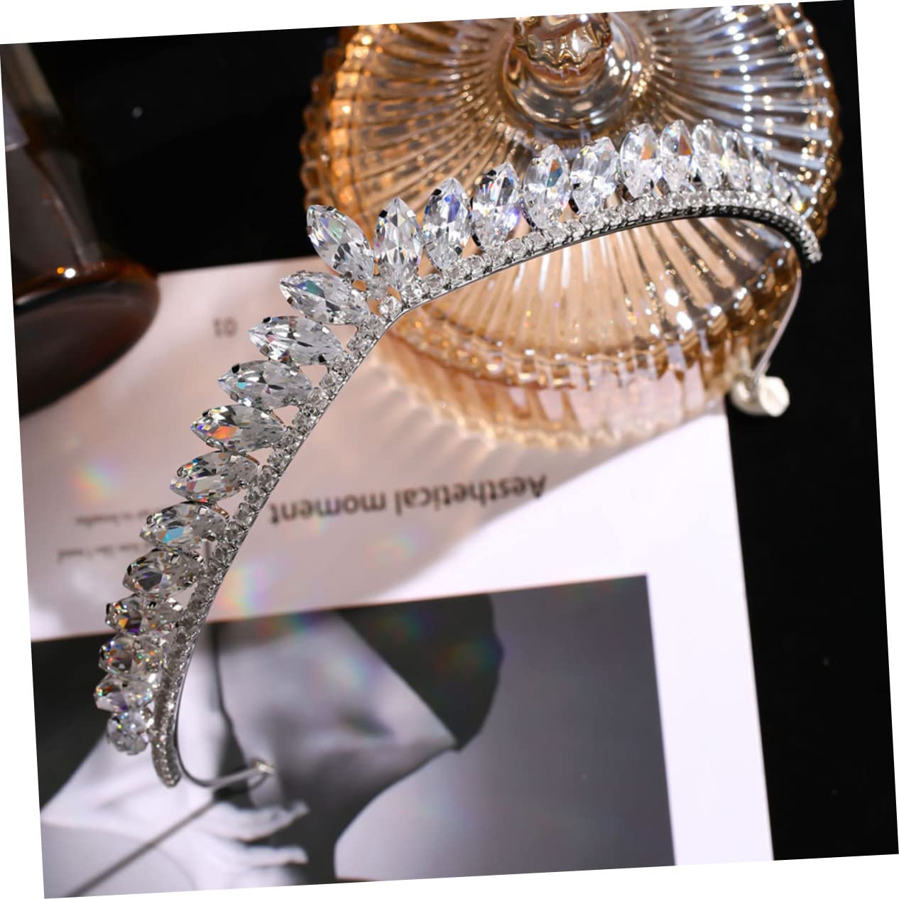 FRCOLOR 3 Pezzi Eleganti Cerchietti Per Da Sposa Con Strass Per La Sposa