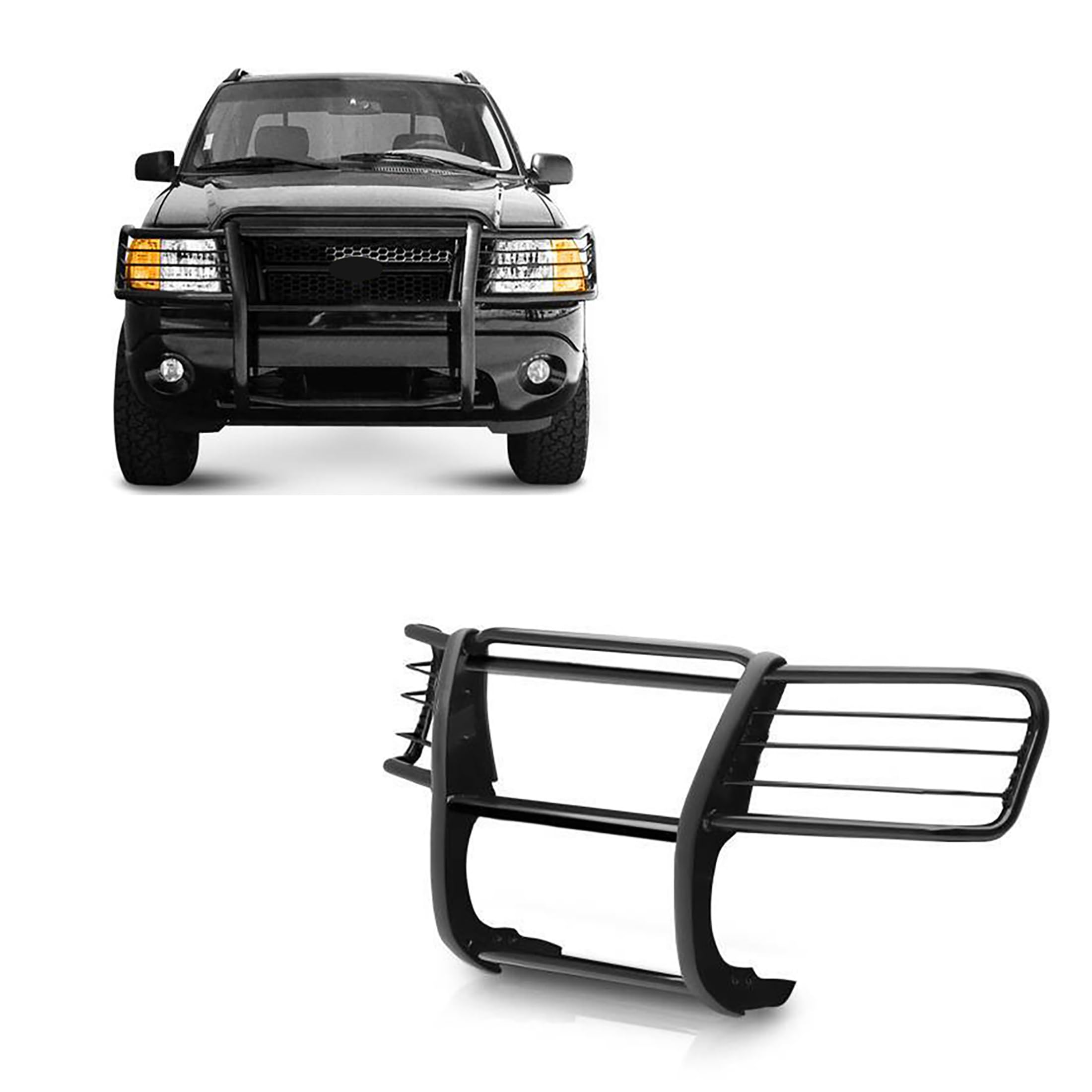 Amazon.com: Black Horse Grille Brush Bumper Guard Modular Black