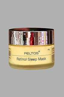 Peltos Retinol Sleep Mask Cream 45g | Anti-Aging Night Cream with Natural Retinol | Reduces Wrinkles &amp; Fine Lines | Hydrat...