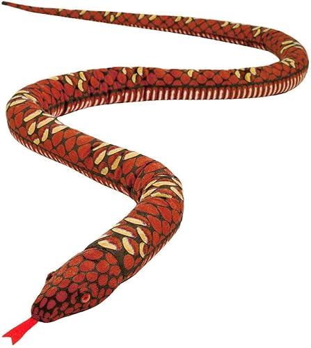 MUOVE Animal de peluche de serpiente, serpiente grande de peluche, juguete realista de serpiente, regalos de 120 pulgadas para niños