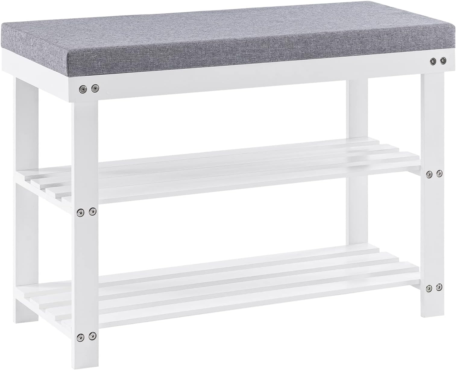SONGMICS Schuhbank, Schuhregal Aus Bambus, 29 X 90 X 49 Cm