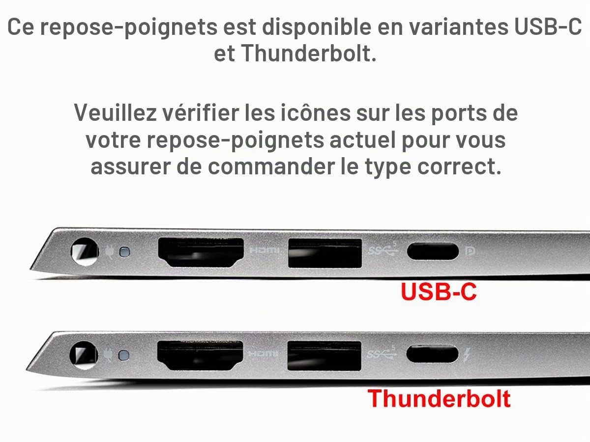 Dell Inspiron 5510/5515/5518 USB-C Repose-Poignets et Clavier FRANÇAIS Rétroéclairé - 06P0TG + 02H1PJ (8V4W3) (Reconditionné)