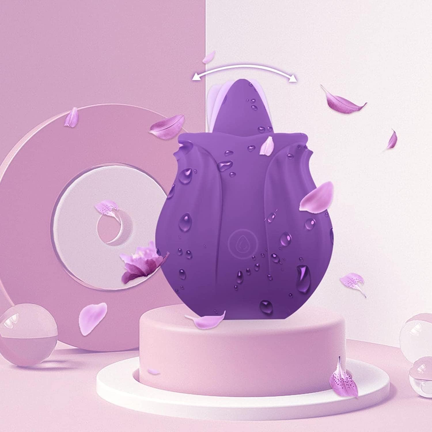 2024 Roses Shape Sucker Adult Tool Women Toy Pleasant Gifts for Women Purple-B1290