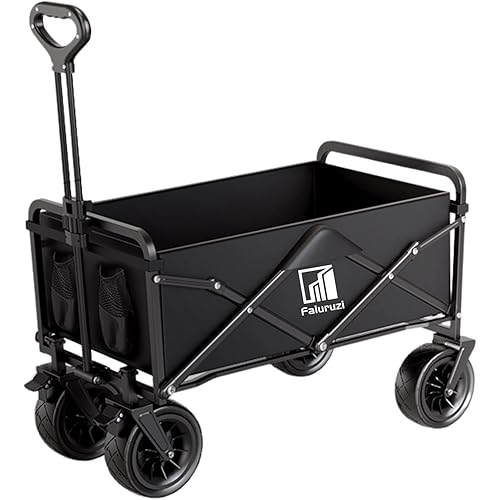 Gardening Gifts,Collapsible Foldable Wagon,Gifts for Women,Heavy Duty Folding Wagon Portable,Gifts for Men,Beach cart,Portable Large Capacity Utility Wagon Cart for Camping Fishing Sports Shopping