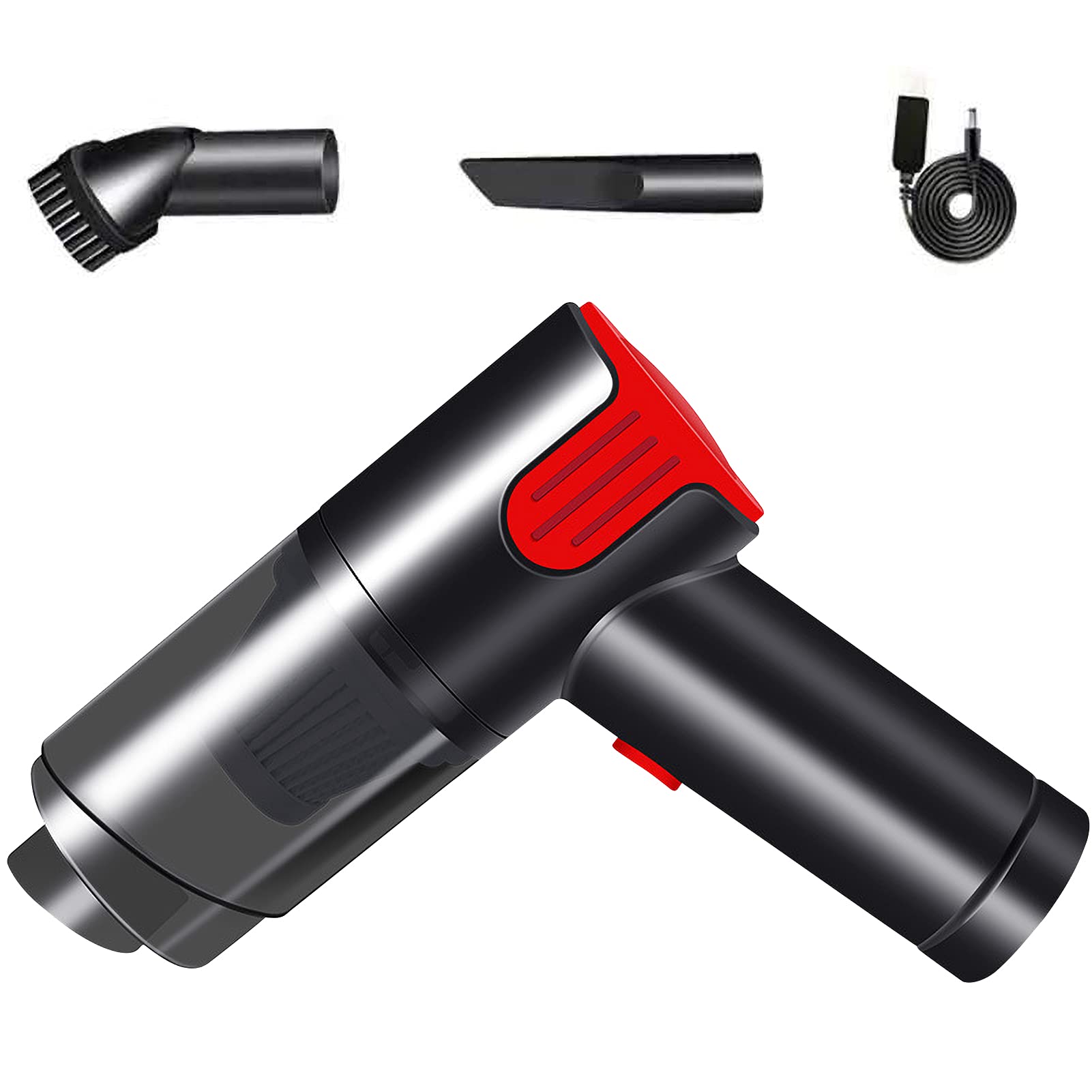 Dust Collector Dust Catcher Dust Cleaner Dry and Wet Cleaner Mini Portable Handheld Vacuum Cleaner Electric Rechargeable Cordless Dust Catcher Home Car Dust Collector-image-18
