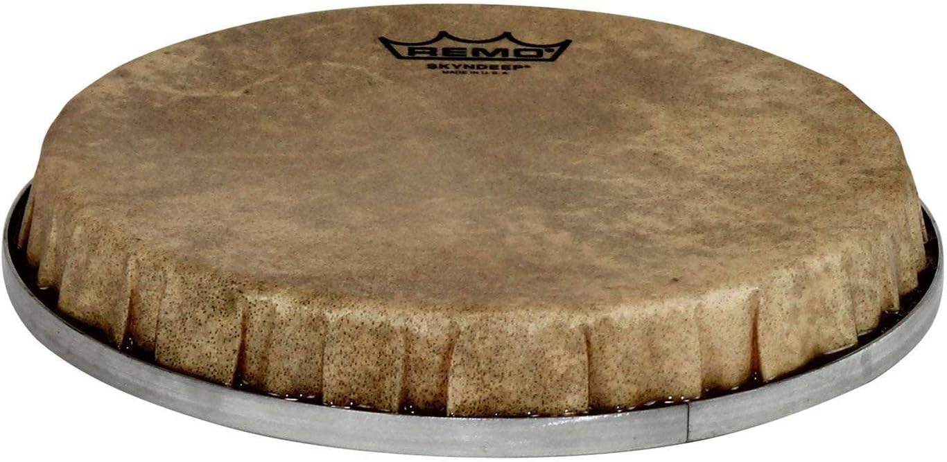 Remo Rシリーズ Skyndeep Bongo ドラムヘッド – カーフスキングラフィック 8.5インチ