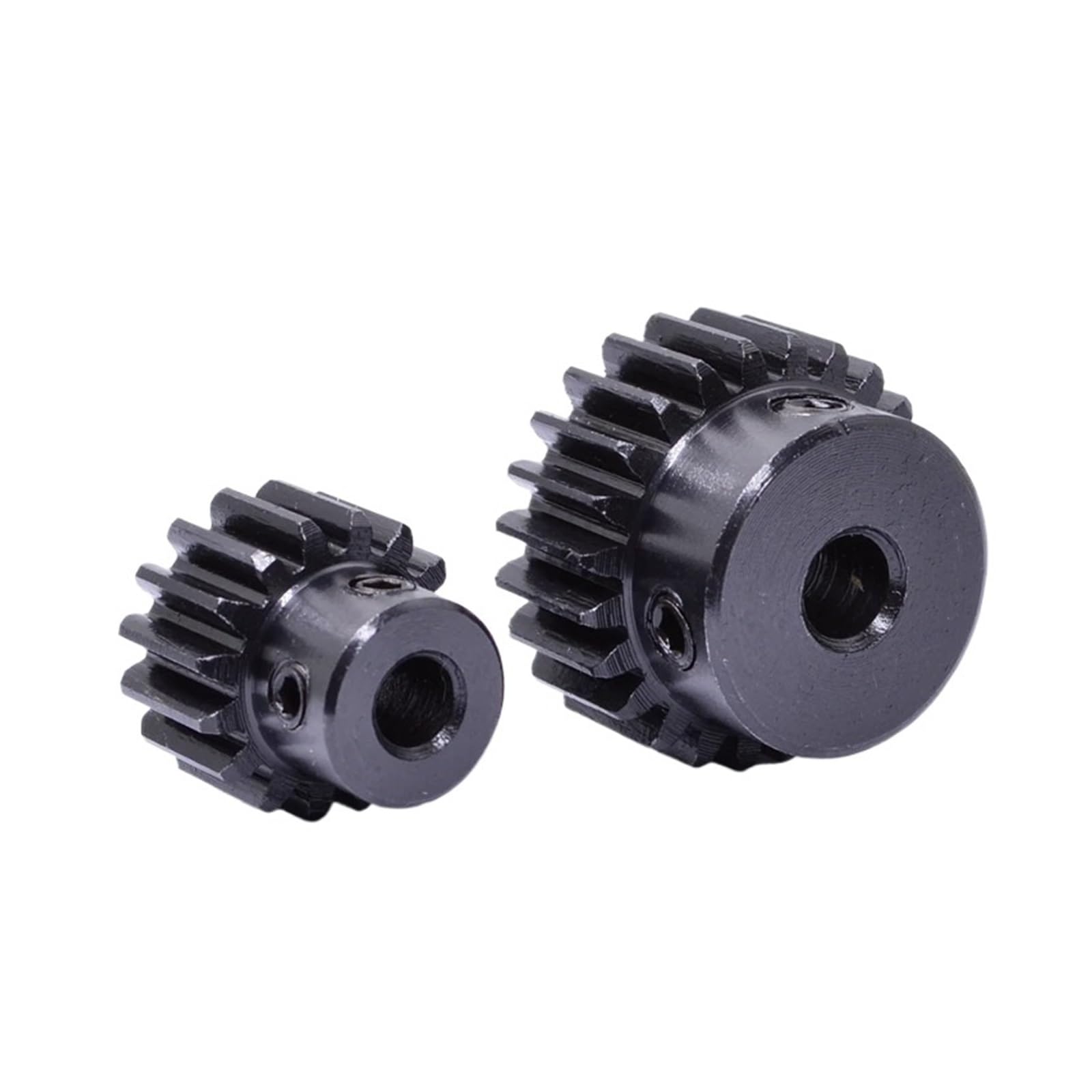 Bevel Gear Pinion Hardware Mechanical Spur Gear Surface Black 1M 15T 18T 20T 24T 25T 30T 35T 40T 45T 50T 55T 60T Teeth Bore Size 8mm(40 Teeth -1pcs)