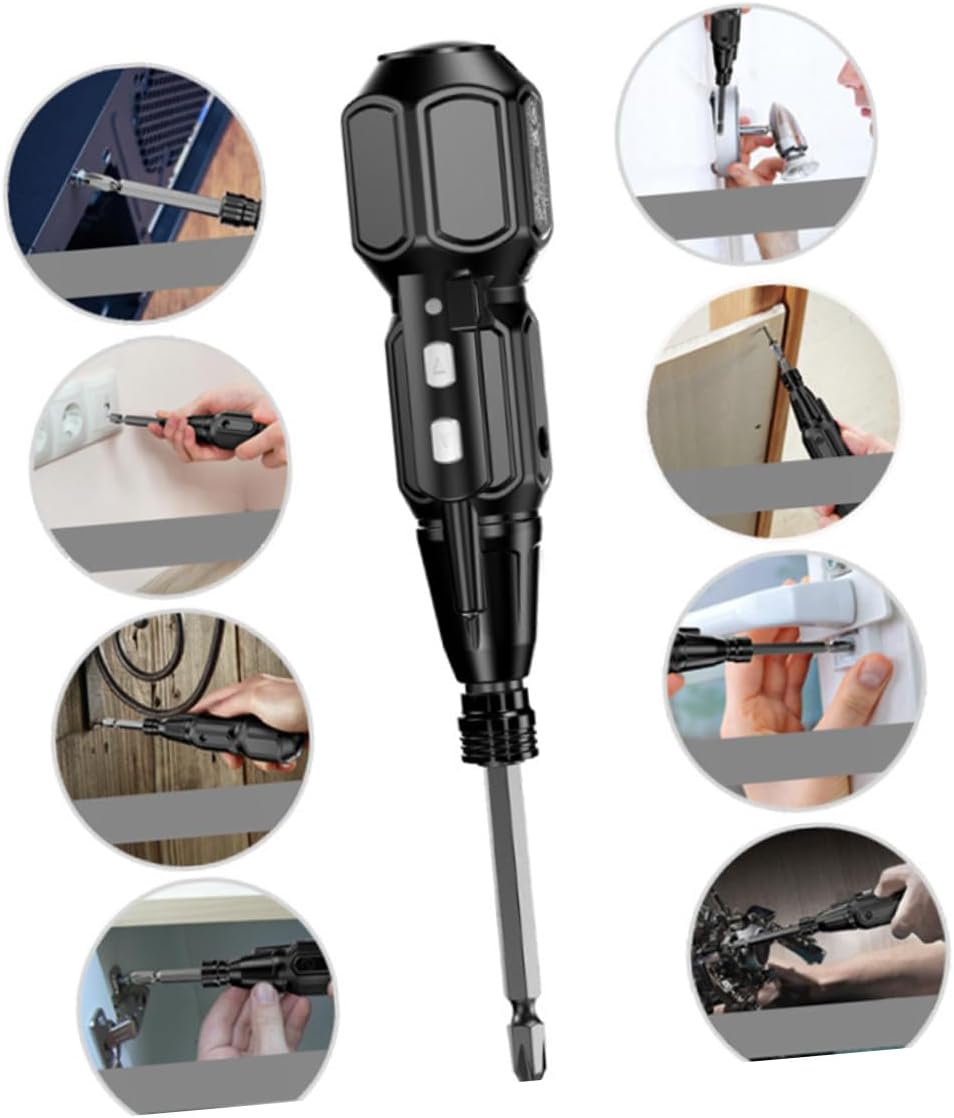 ELAYARD 充電式ミニ電動ドライバー ポータブルコードレスパワードリル 手動兼用 ライト内蔵 充電 家用工具 男女兼用