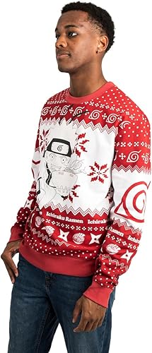 Vista 3 de Bioworld Naruto Ichiraku Ramen on Red Crew Neck Sudadera