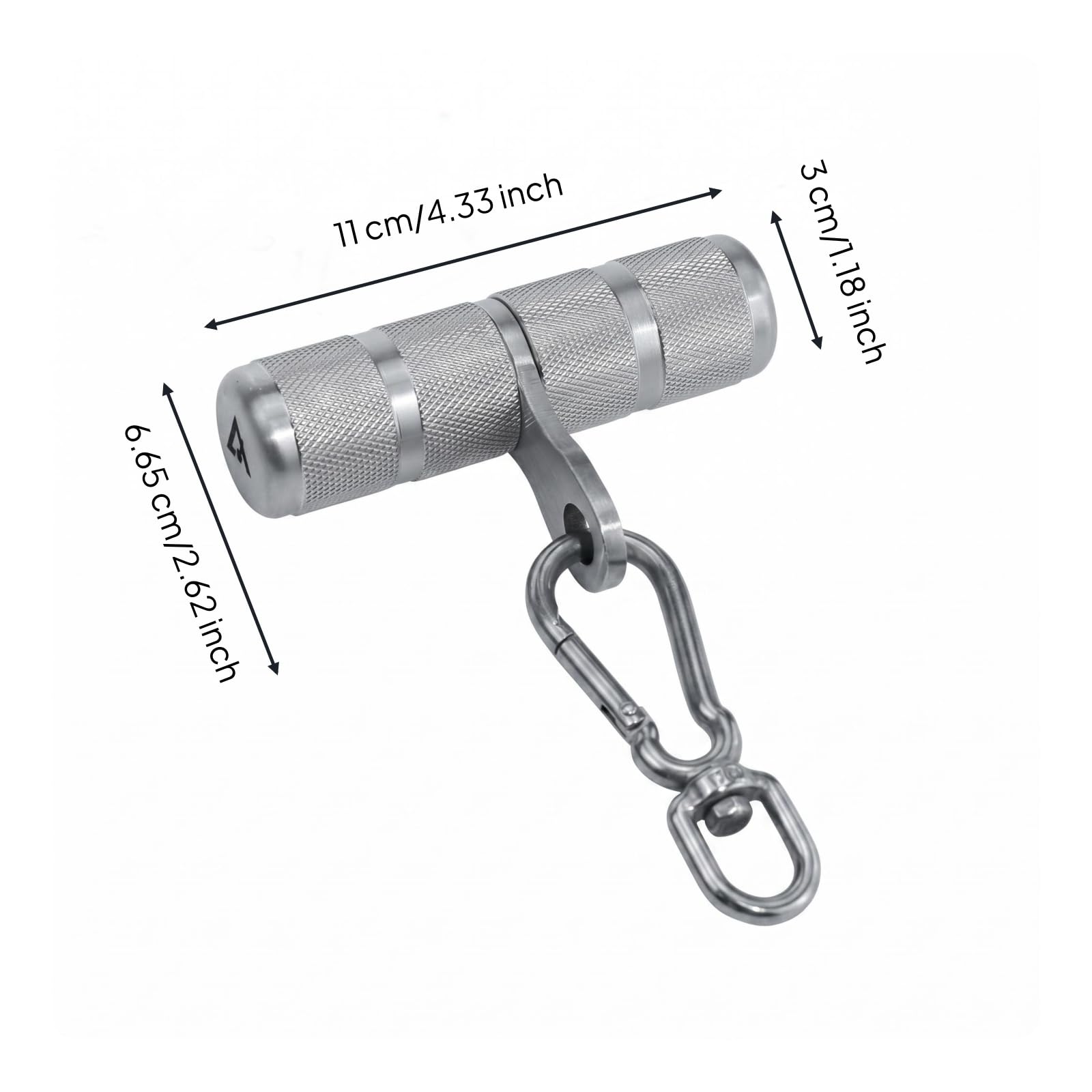 Maniglia per Attrezzi Fitness Maniglia Cavo Palestra Impugnatura Cilindrica Accessorio per Tirate Snodo Girevole in Acciaio Inox 304 Robusto Adatta a Allenamento Funzionale Palestra Casa