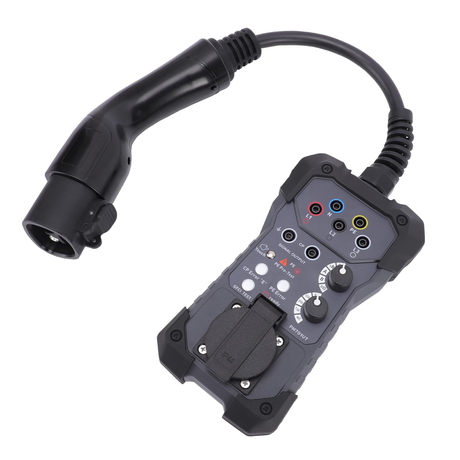 Tester ładowarki Pojazdów Elektrycznych Tester Napięcia Zgodny z Multimetrem Do Testowania EVSE Zestaw Do Testowania Elektroniki Do Multimetru i Oscyloskopu Kabel Testowy Typu 2 Do Stacji
