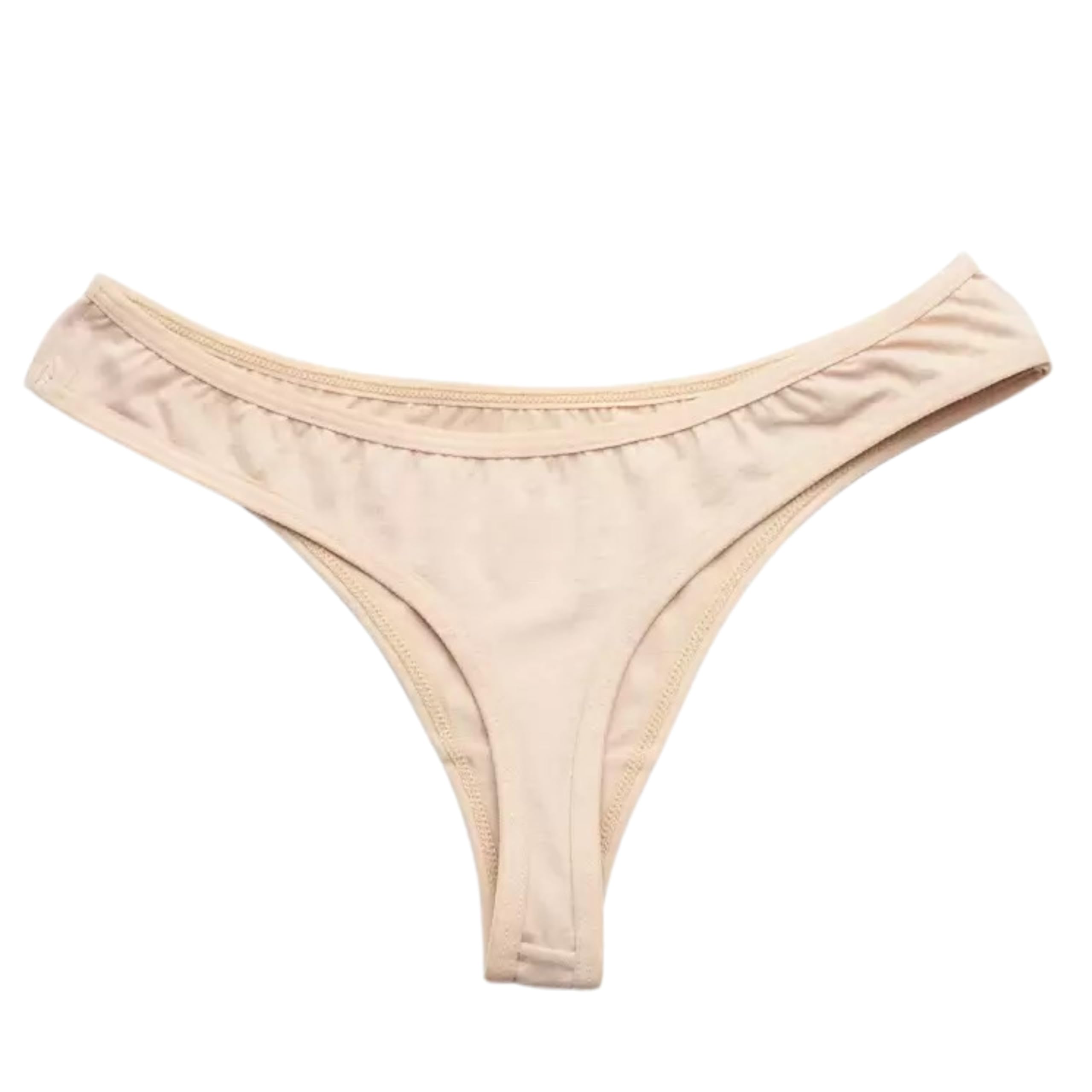 vadik Thong for Women Cotton Underwear Low Rise Panties Woman Solid G-String Sexy Lingerie Panties (in, Alpha, M, Regular, Nude)-picture-14