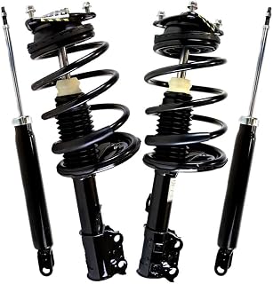 AutoShack SUSPPK0219 Front & Rear Complete Struts Coil Springs and Shock Absorbers Set 4 Replacement for 2007 2008 2009 2010 Hyundai Elantra 2.0L FWD