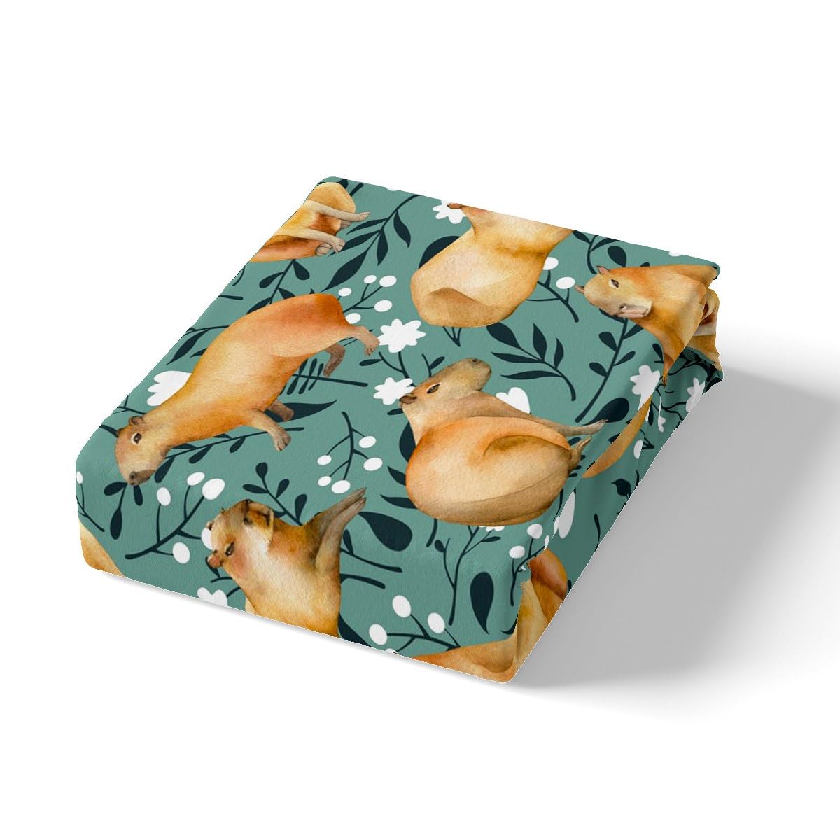 Homewish Capybara Floral Single Bedding Set - Image 4