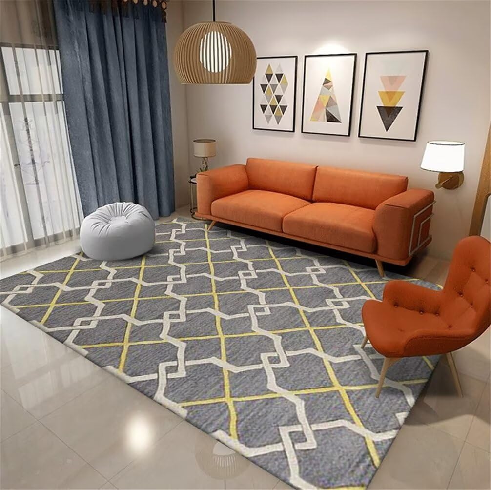 Tapis de couloir anti-taches gris 90x180 cm pour entretien facile
