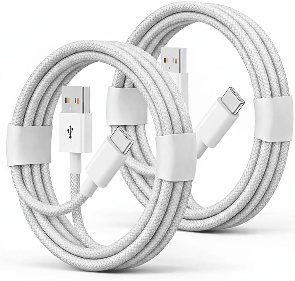 2 Pack For Huawei P50 P40 P30 P20 Mate 60 50 40 30 20 Pro Charging Charger Cable USB C Type C Fast Charging Cable 5 AMP High Speed Data Transfer Braided USB A to USB C Phone Charger Lead Wire 1M