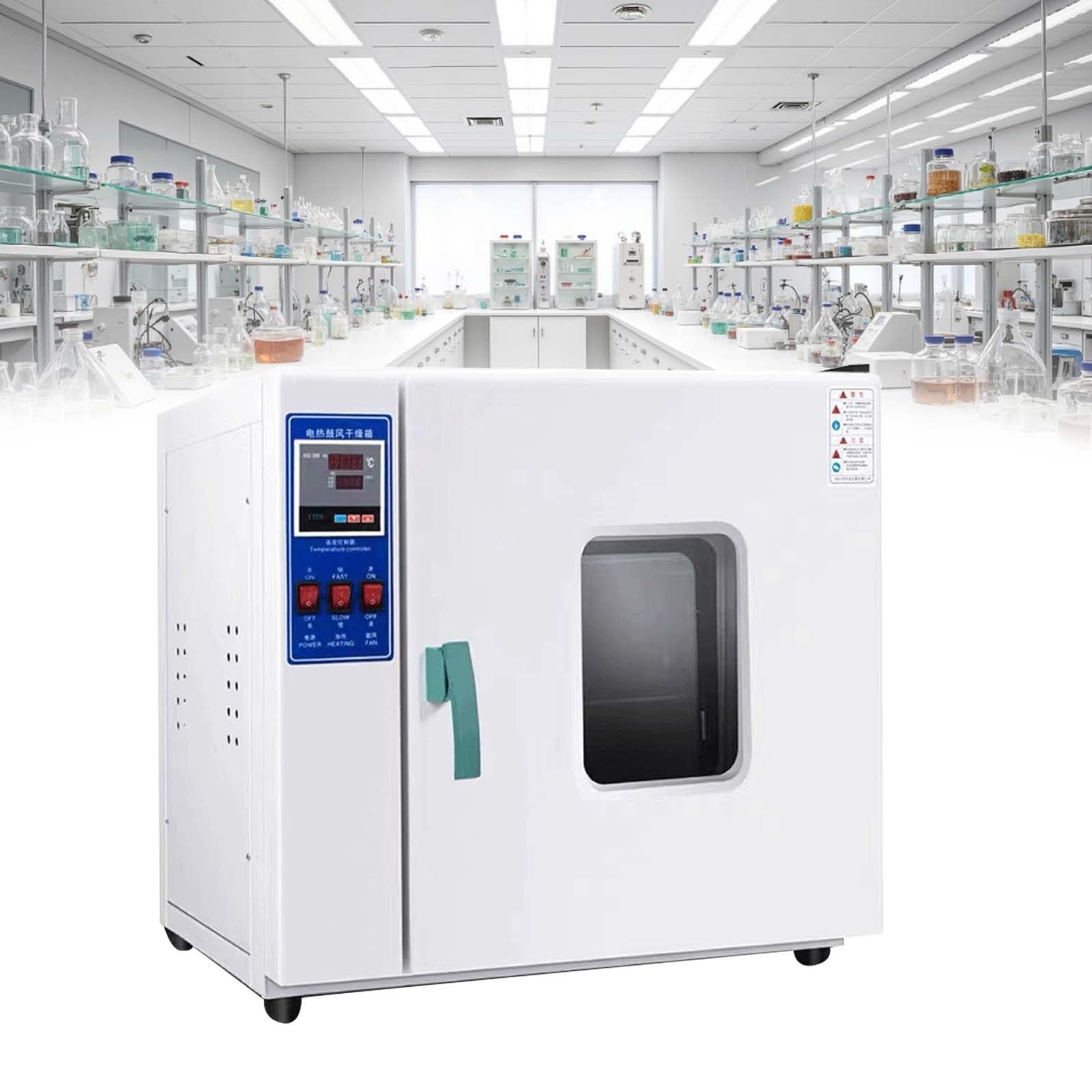 BANGBANGJI Horno de Secado por Chorro eléctrico Horizontal de 220 V y 500 W, Horno de Laboratorio de 16 L, Horno de Secado por convección de Aire Forzado Digital Industrial de Laboratorio 202-02B