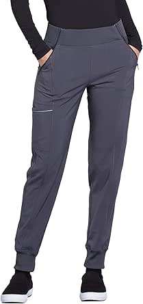 Jogger Scrub Pants for Women 4-Way Stretch with Mid Rise, Cargo Pocket, Superior Performance, and Comfort CK110A