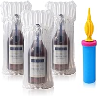 Vista 1 de Bolsas protectoras para botellas de vino, equipaje para viajes en avión, paquete de 18 unidades inflables, para envío de botellas de licor, embalaje
