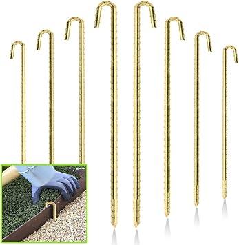 30 Pcs Garden Landscape Anchoring Stakes,10 Inches Yard Stakes for Terrace Boards, Weed Fabric, Garden Inflatable Decor Fixing