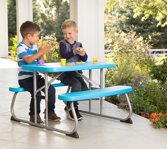 LIFETIME Kids Picnic Table, 35 Inch, Blue