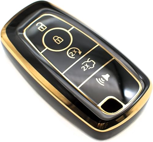 Miniatura 8 de FEYOUN Funda para llavero compatible con Ford Escape Expedition Explorer F-150 F-250 F-350 F-450 F-550 Maverick Mustang Lincoln Aviator, carcasa