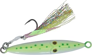 Hogy Groundfish Squinnow Jig Lure – Saltwater Jig for Seabass, Porgy, Fluke, Snapper & Grouper – Heavy-Duty Biki Teaser Assist Hooks – Bottom Fishing Jig for Structure, Wrecks & Reefs - 4.5 oz